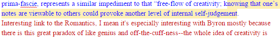 Figure 3: Spelling mistakes are highlighted live via-red squiggly lines, making surface level errors more noticeable to collaborators.