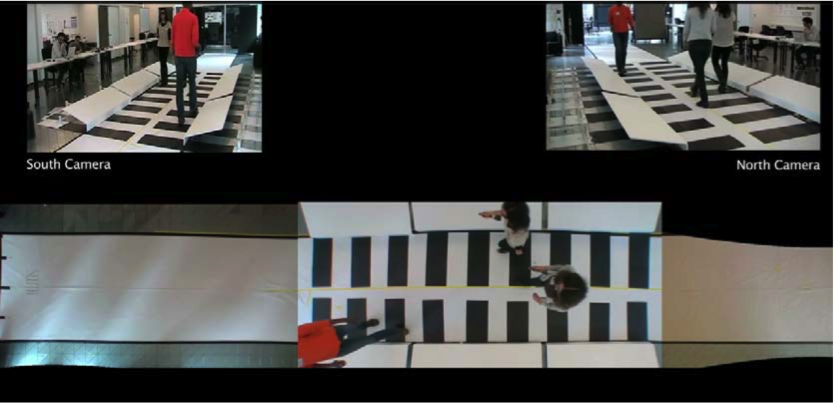 Figure 3: Juan Salamanca’s prototype for a crosswalk with social intelligence.